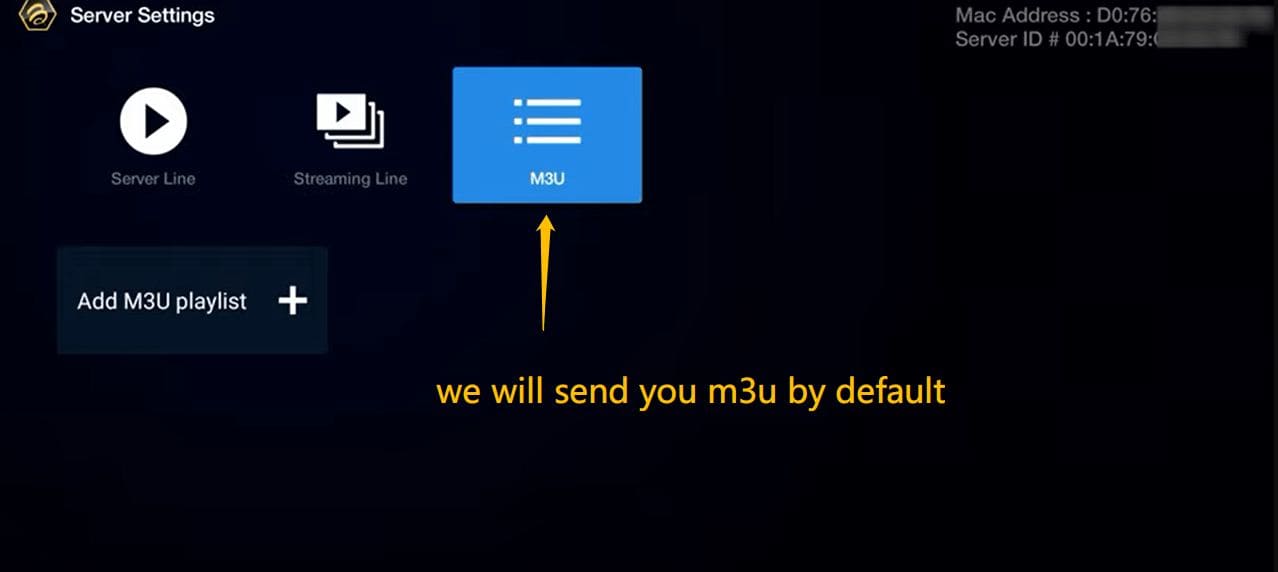 Entering M3U Link on BuzzTV XR 4000