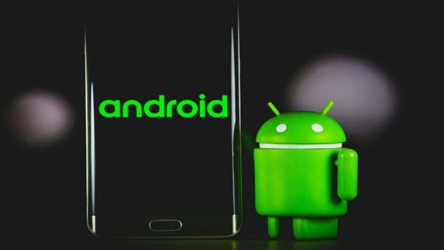 Android TV box with IPTV app interface