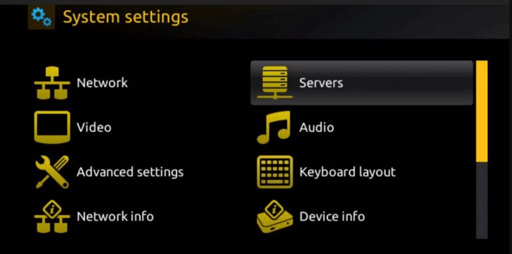 MAG Servers Menu