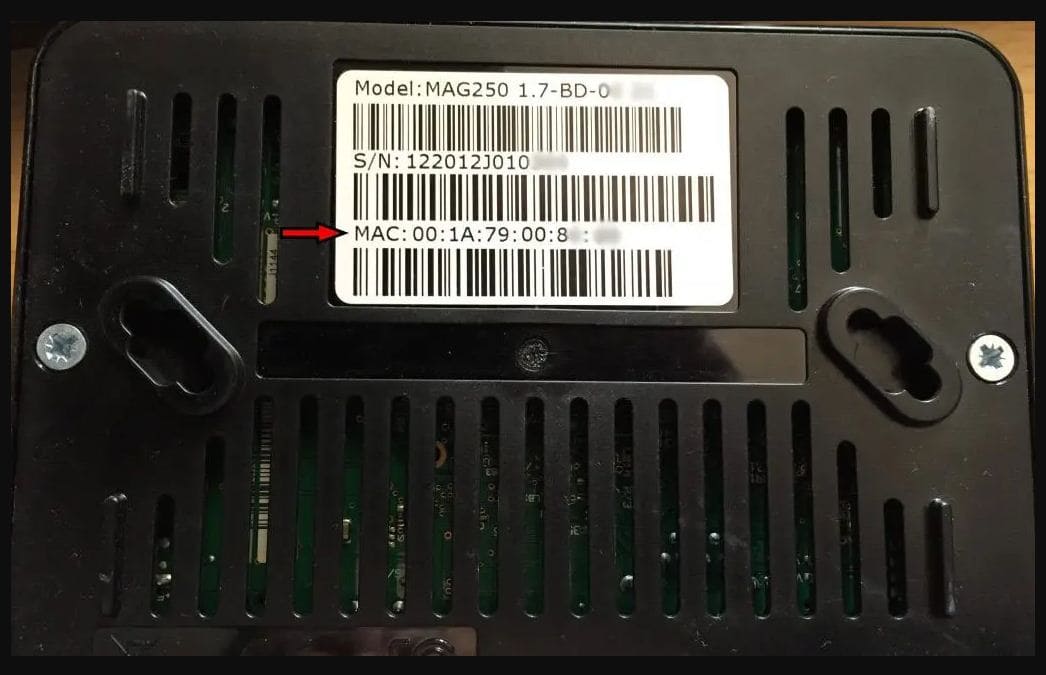 MAG MAC Address Location