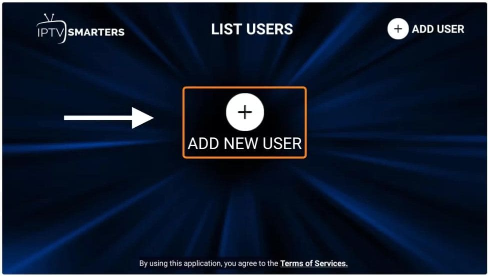 Add New User in Smarters