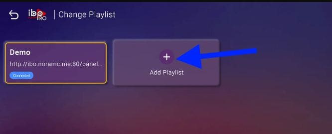 Add Playlist in IBO Player Pro