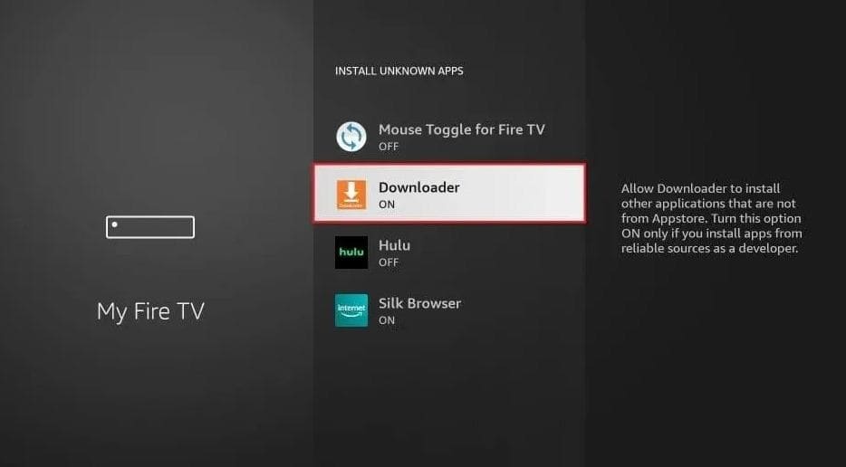 Enable Downloader for Unknown Sources