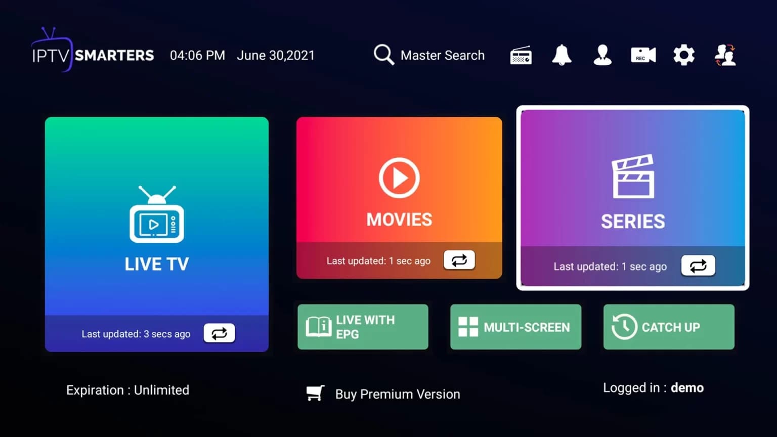 Streaming channels on Samsung TV