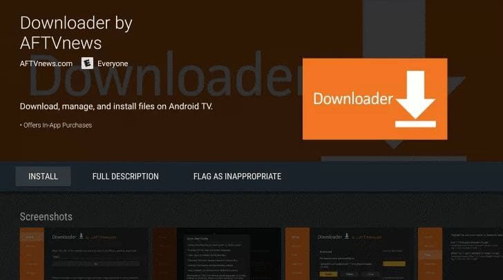 Install Downloader on Sony Smart TV