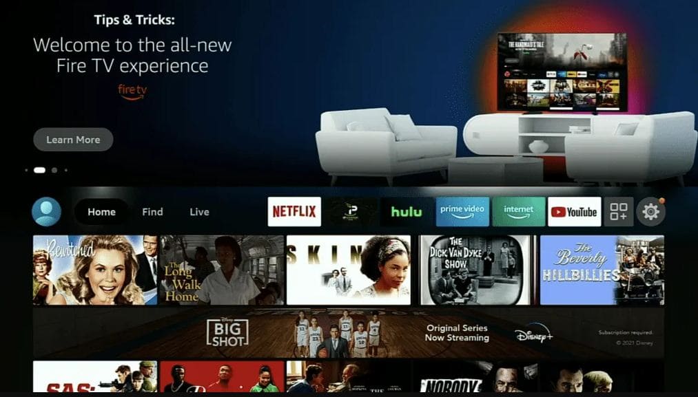 Firestick Home Screen